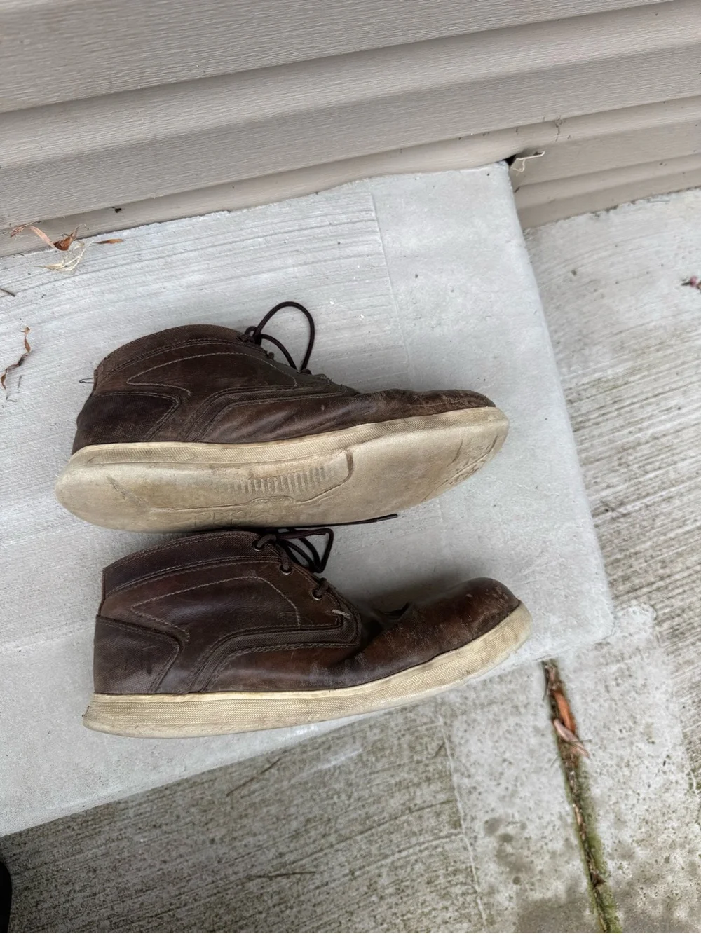 Red Wing 6719 Vintage Brown Leather Safety Toe Chukka Boots Mens US 10